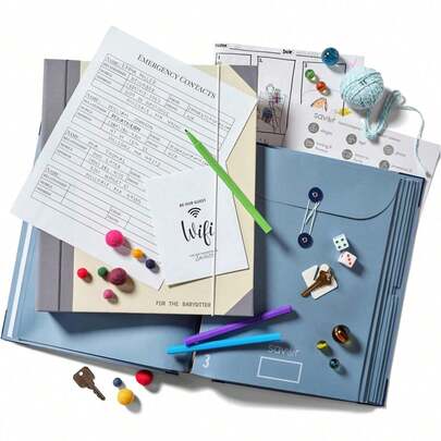 1 Paquete Organizador de Archivos | Carpeta Expandible con Tela Teñida a Medida, Para Documentos Importantes, Carpetas de Emergencia, Certificados de Nacimiento, Tarjetas de Social, Pasaportes, Fotos y Cartas