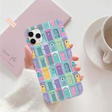 [Expédition 24h depuis l'Allemagne] Coque de téléphone Apple 17pro Max Monsters Inc Porte, Coque de téléphone Mike Wazowski et Sulley, Housse de téléphone Monsters Inc TD-0213-OANRSamsung 23 24 25 26 - 1 image couleur - Voir 3