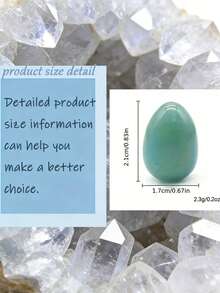 5/10/15/20/30/50/100pcs Natural Polished Gemstone Eggs, Large Polished Mineral Stone Eggs, Palm Chakra Eggs For Anxiety Relief, Chakra Balancing, Easter Decoration, Holiday Gift, Random Color - Natural Mineral Eggs - View 12