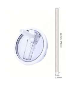 1pc 40oz Reusable Leak-Proof Splash-Proof Straw Lid, Suitable For Cups And Water Bottles - View 13