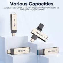 Flash Drive USB Kodak 64GB, Kapasitas Opsional 32GB/64GB/128GB/256GB, Antarmuka USB 3.2, Cocok Untuk Penyimpanan Foto Dan Video, Kompatibel Dengan Android/PC/Ponsel, Sempurna Sebagai Hadiah Bisnis - View 6