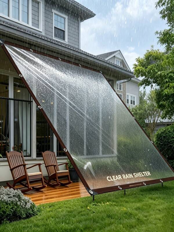 Mehrgrößige hochwertige transparente Kristall-Plane, stark wasserdicht & Sonnenschutz, hervorragende Lichtdurchlässigkeit & Isolierung, langanhaltend Material, wirtschaftlich & praktisch; transparenter Stil blockiert kein Licht, geeignet als Outdoor-Regenschutz, Blumen- & Pflanzenkultivierung Isolierungsschutz, Patio- & Gartenumzäunung, flexibel schneidbar, praktisches Zubehör für Hausgarten, Outdoor-Staub- & Regenschutz