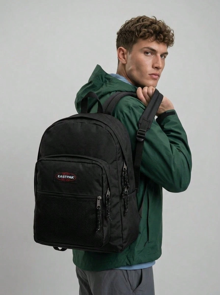 Eastpak Pinnacle - 时尚多功能休闲日常背包 - 黑色 - 查看 1