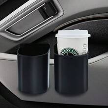 2pcs/Set Multifunctional New Cup Holder With Built-In Hook, Multi-Purpose Car Seat Back Storage Organizer With Cup Holder, Phone Holder, Hook, Fits Most Car Models, Water Bottle, Beverage Bag, Trash Bag, Glasses Storage, Car Organizer, Rear Seat Cup Holder - A - View 2