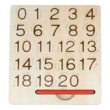 Tablero Didáctico De Madera Para Aprender A Trazar - NUMEROS - Ver 5
