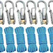 Practical Outdoor Tent Rope Accessories, Featuring Rolling Lock Design. Adjustable Telescopic Rope Hooks, Securely Fixed. Suitable For Tents, RVs And Outdoor Camping, Easy To Install And Adjust, Durable And Sturdy, Ideal For Outdoor Activities. - Multicolor - View 8