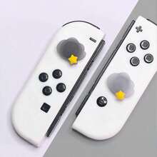 2組可愛雲朵星星月亮矽膠搖桿帽 - 適用於Switch/Switch Lite/OLED 防滑控制器搖桿套 打造舒適遊戲氛圍 - 查看 6