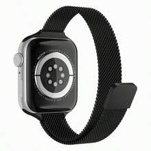 1 对男女通用米兰尼斯表带，兼容 46mm、49mm、44mm、45mm、42mm；磁吸式不锈钢奢华表带，兼容 Series 11、10、9、8、7 SE、6、5、4、3、2、1 Ultra、3/2/1；时尚智能手表配件，兼容 S10、S1 - 彩色 - 查看 2
