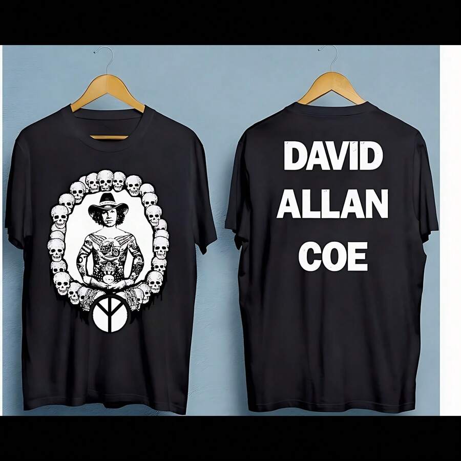 D Allan Coe 2 Sides Black T-Shirt - Black - View 1