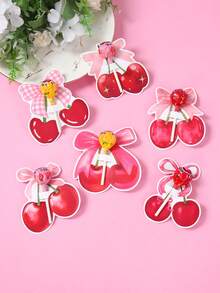 48pcs Cherry Bow Lollipop Decoration Cards,Cherry Bow Pattern Lollipop Cards,Birthday Gift Packaging Decor Card,Cherry Bow Party Gift Wrapping Supplies,Wedding Party Favor Candy Wrap Card,Cherry Bow Birthday Party Decor,Babe Shower Decor,Gender Reveal Decor,Birthday Bags Fillers,Birthday Gift Tag Card,Birthday Party Supplies,Birthday Gifts,Party Favor - Cherry Bow - View 3