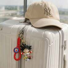 MINISO Dragon Ball Anime Cartoon Dual Character PVC Keychain Figure Pendant Creative Key Ring Accessory Durable Lightweight Hanging Charm For Backpack Handbag Shoulder Bag Car Keys Organizer Daily Carry Use - Style 1 - View 5