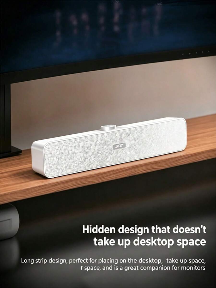 Acer OSK218 Computer Speaker, Bluetooth Mini Speaker For Home Use, Dual Speakers, Dual Diaphragms, No Current, No Noise, Long Multimedia Subwoofer, Mini Gaming Speaker, High-Quality Desktop Speaker, Universal For Desktop Computers, Laptops, Mobile Phones, And Tablets. - View 1
