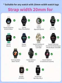 不鏽鋼米蘭式錶帶，適用於 Gar-Min Venu 4 3 2、Vivoactive 6 5 4、Forerunner、Fenix 系列，18mm 20mm 22mm 手錶錶帶，男女通用 - 玫瑰金 - 查看 9