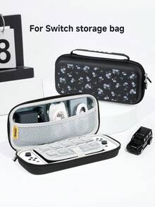 一套简约花卉图案兼容配件，适用于Switch2 (2025)/Switch NS/Switch OLED，包括白色/黑色主机保护壳、手柄保护套、收纳袋、卡槽底座、TPU软壳，优雅实用，便携式支架，防摔防刮防污，时尚浪漫礼物。 - 彩色 - 查看 9