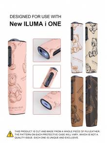 1PC For IQOS ILUMA ONE/ILUMA I ONE/New Iluma I One/ILUMA/ILUMA I /ILUMA PRIME/Iluma I Prime 20 HeatSticks BoX Series Protective Case, Fashionable Minimalist Cartoon Pattern Portable Storage Leather Sleeve, Full Protection Anti-Drop Anti-Fingerprint Wear-Resistant High-End Texture Hard Shell Soft Leather Dual Protection, Perfect Gift Choice, High-End Protective Shell, Unisex Fashion Accessory, Fashionable Patchwork Personalized Appearance Decoration, Business Casual Versatile Style, Precise Hole Position Perfect Fit, Couple Style Unisex, Iqos Series Dedicated Protective Shell, TEREA Storage Box - Brown Bear - View 8
