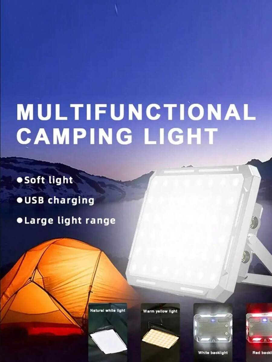 Rechargeable Super Bright Camping Lights Magnetic Torch Portable Work Light Maintenance Lamp Outdoors Super Bright Tent Lantern - Multicolor - View 1
