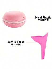 1pc Women's Portable Silicone Urinal, Suitable For Outdoor Travel & Camping, With Storage Box, Suitable For Pregnant Women - Multicolor - View 7