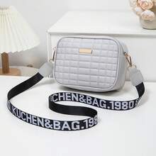 Bolso de mano moderno y versátil para mujer, estilo casual elegante con un toque de alta gama, bolso de hombro estiloso ideal para ir de compras. - Gris - Ver 2