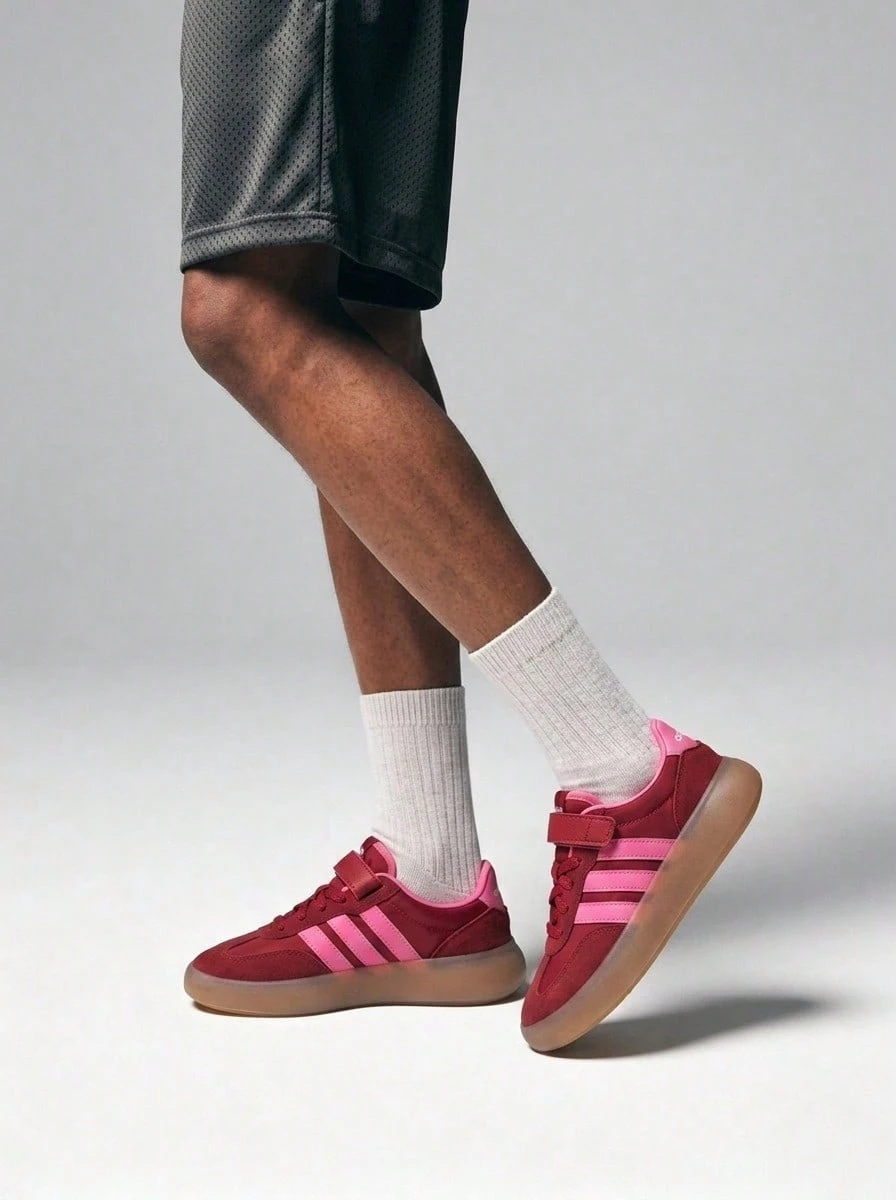 Adidas Barreda Decode Kids Sneakers Better Scarlet / Lucid Pink / Gum JR0770 - Merah - View 1
