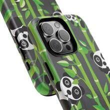 [24h Shipping From DE]Apple 17 16e 15 14 13 12 Pro Max PlusPanda Phone Case |   Playful Bamboo Pattern, Protective Dual Layer  23 24 25 26 - Frosted Texture - View 8