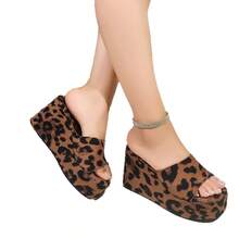 Women Wedges & Flatform - Green Stripes - Concave Base - Transparent - View 6