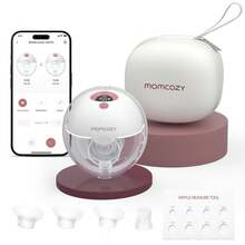 Momcozy M5 Smart Electric Breast Pump, App-Controlled, Hands-Free, 3 Modes & 9 Levels - 紅色1件 - 查看 1