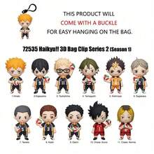 Crunchyroll Bolsa Ciega Oficial Autorizada de Haikyu!! Colgante de Personaje Aleatorio Juguete Mini de Anime Llavero Accesorio para Mochila - Multicolor 1 - Ver 6