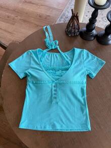 Women Tops - 2904# Lake Blue - View 1