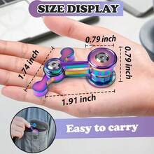 Metal , Silent Desk Toy, Cool Gift For Anxiety Relief, Sensory Calming, ADHD, Suitable For Teens & Adults, Great For Airplane Travel - Multicolor - View 2