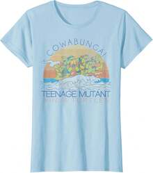 Teenage Mutant  Cowabunga Surf T-Shirt - 黑色 - 查看 1