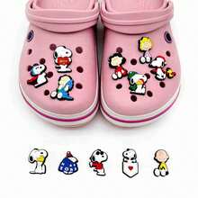 1 Set/12 Pcs 2026 New Snoopy Shoe Charms, Exquisite And Compact, Instantly Enhances Shoe Appearance, Creative And Fun, DIY Your Way, Cute And Healing Style, Surprise Gift For Friends And Family (Random Styles) - Multicolor - View 2