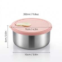 304 Stainless Steel Food Container, Stackable Refrigerator Sealed Fresh-Keeping Box, Fruit And Vegetable Meat Storage Box With Lid, Large Capacity Food Preservation Box, Suitable For Kitchen Food Storage And Organization - Multicolor - View 16