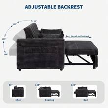 Sofa Bed Set - Dark Grey - View 3