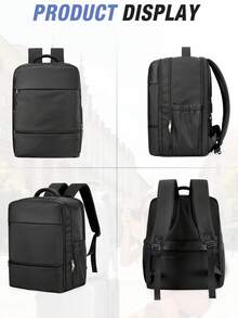 40*30*20cm Mochila de viaje con compresión al vacío, con bomba portátil, bolsa de viaje al vacío sellada de 35L, con sistema de vacío, bolsas de compresión transparentes, cubos de embalaje, múltiples bolsillos, tamaño aprobado por aerolíneas, mochila práctica para estudiantes y viajes al aire libre, disponible en varios colores - Multicolor - Ver 9