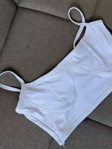 Cropped Half-Cup Top In Colors - Off - View 2