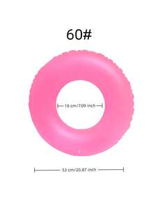 1pc Creative Design Matte Swim Ring, Summer Swimming Pool & Beach Floating Accessory, Party Use, Perfect Summer Gift, Swimming Pool Floating Lounger, Fun & Relaxation For Adult Vacation - Multicolor - View 12