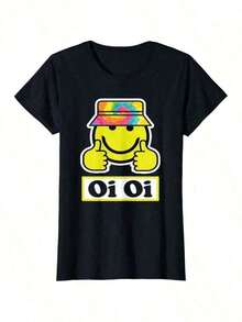 T-Shirt For Lovers Of 90s Rave House Music, Raver Oi Oi Raving Tie Dye - Black - View 2