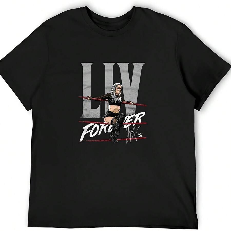 Men Tshirt Liv Morgan Liv Forever T-Shirt - Black - View 1