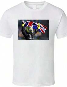 Lewis T-Shirt Racing Team Shirt F1 Racing F1 Hamilton 44 Summer T Shirts Summer Outfit For Women Black Top White Top Going Out Tops Summer Tops Going Out Top T Shirt - White 2 - View 10