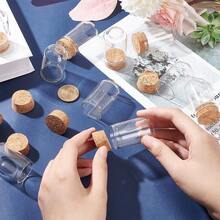 Set Of 30 20ml Mini Decorative Glass Bottles (With Cork Stopper), Transparent Glass Bottles, Suitable For DIY Miniature Crafts, Wedding Decorations And Party Favors - Clear - View 3