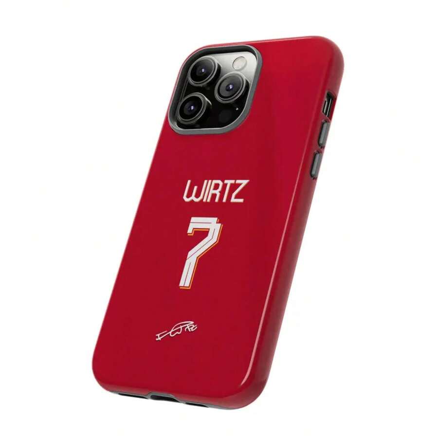 Étui de téléphone Wirtz # 7 | Étui de football style Liverpool, Couvercle - 1 image couleur - Voir 1