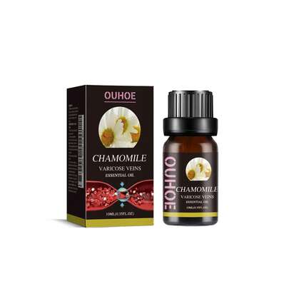 El aceite esencial para piernas de manzanilla OUHOE cuida la piel de las piernas y alivia las molestias, adecuado para masajes diarios.