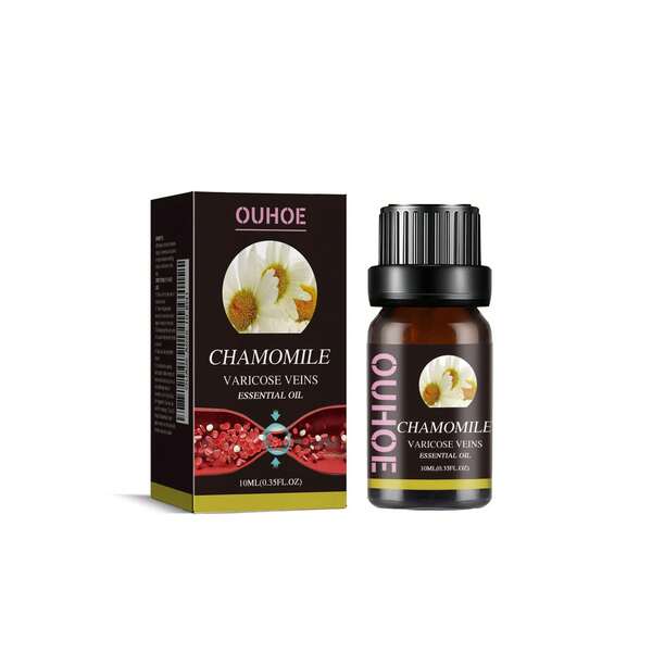 El aceite esencial para piernas de manzanilla OUHOE cuida la piel de las piernas y alivia las molestias, adecuado para masajes diarios.