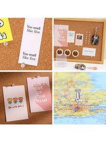 200PCS Transparent Push Pins, Acrylic Clip Heads Carbon Steel Sharp Pins, Portable Storage Box Organizing Thumbtacks.For Corkboard Mounting, Photo Wall Decoration, File Organization, Office And Study Storage, Handicraft DIY Projects. - Transparent - View 4