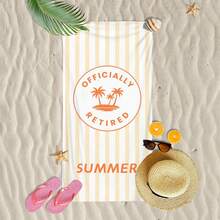 1pc Ultra Soft Coconut Tree Summer Pattern Beach Towel, Suitable For Beach, Pool Party, Vacation - Style5 - View 6