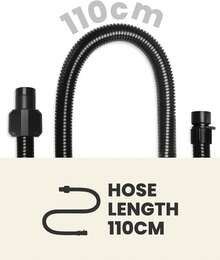 Paddle Board Pump Adapter Hose, Sup Pump Adaptor Kit With 7 Air Valve Nozzles And 3.3 Ft Hose, Electric Hand Air Pump Accessories Fit For Inflatable Stand Up Paddle Board/Boat/Tent/Pool/Mat - Black - View 2