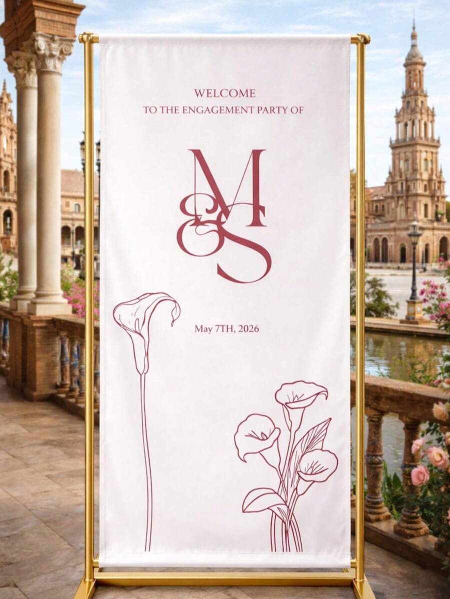 Customized Wedding Welcome Sign, Wedding Fabric Welcome Banner, Modern Wedding Welcome Banner, Fabric Sign Customized Wedding Banner, Bohemian Wedding, Bridal Shower Sign Personalized Name Customized Wedding Sign, Customized Minimalist Welcome Sign, Fabric Welcome Sign, Wedding Decor, Customized Fabric Wedding Sign, Personalized Party Decor, Minimalist Sign, Fabric Sign, Wedding Welcome Sign, 3 Fabric Options For Banner, Personalized Party Decor, Minimalist Sign, Fabric Sign, Wedding Welcome Sign - Multicolor - View 1