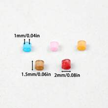 Aproximadamente 750 piezas de cuentas de vidrio de 2mm, cuentas para enhebrar para hacer joyas DIY, manualidades, decoración de bordados - Tubo de alambre de dibujo - Ver 4