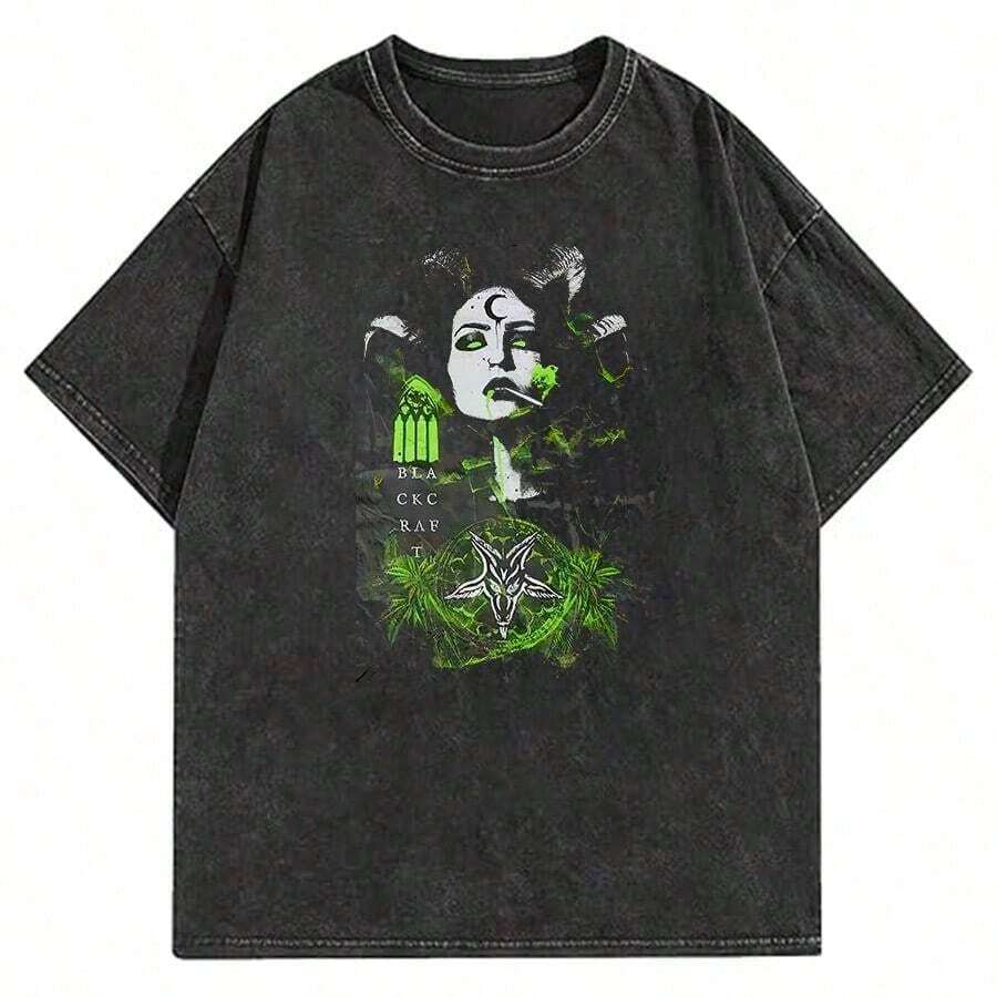 Retro 100% Cotton T-Shirt For Men And Mature Women, Harajuku Style, Short Sleeve, With The Phrase 'I Am Fernando Alonso' - 黑色 27 - 查看 1