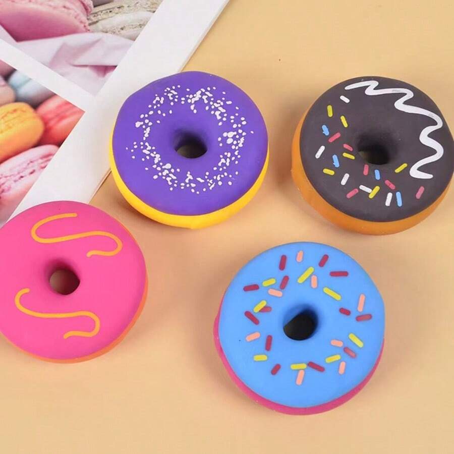 Đồ chơi bánh donut mềm dẻo, đồ chơi bóp giảm căng thẳng có độ đàn hồi chậm, đồ chơi giảm căng thẳng sáng tạo của Hàn Quốc, đồ chơi mô phỏng món tráng miệng phương Tây chân thực, quà tặng sinh nhật/ngày lễ. - Nhiều màu - Xem 1